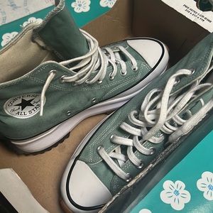Blueish Green Converse Hike